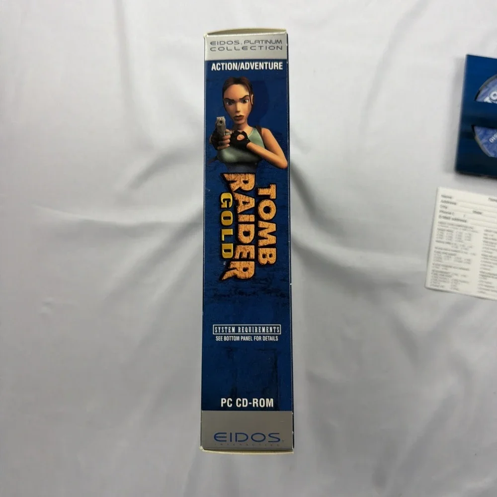 Tomb Raider Gold:Platinum Collection (PC, 1998) Bonus 4 New Levels, With Box